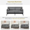 RISOKEYS 59" Modern Loveseat Sofa Couch, 2-Seater Cloud Sofa with Unique Cylindrical Armrests for Living Room, Office & Apartment - 3 of 4