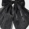 Bow Hair Barrette - Wild Fable™ Black: Fashion Clip, Solid Polyester, All Hair Types - 3 of 3