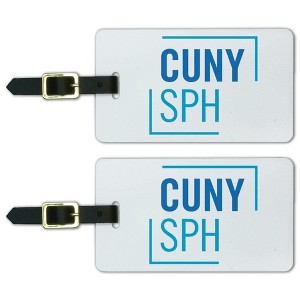 CUNY  School of Public Health  Primary Logo Luggage ID Tags Suitcase CarryOn Cards  Set of 2 - 1 of 4