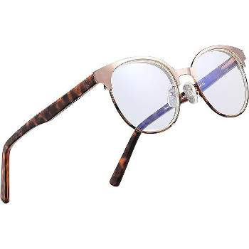 Readerest 1.75 Magnification Blue Light Anti Eyestrain Blocking Reading  Glasses, Modern Brown : Target