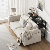 Jojoka Black Entryway Table, Console Tables with Storage - 3 of 4