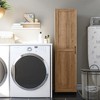 RealRooms Basin Framed 60" Tall Storage Cabinet with 4 Shelves and Adjustable Feet - 2 of 4