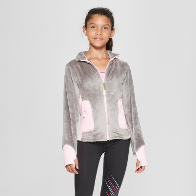 Girls Long Sleeve Fleece Jacket – C9 Champion® Gray M – Target Inventory Checker –