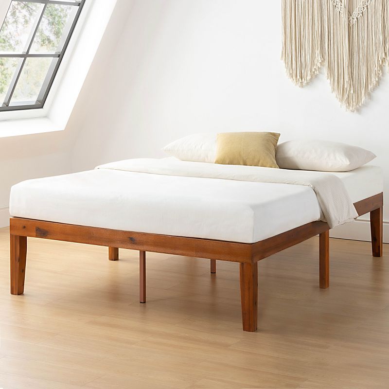 16" Naturalista Classic Solid Wood Platform Bed - Mellow, 1 of 6