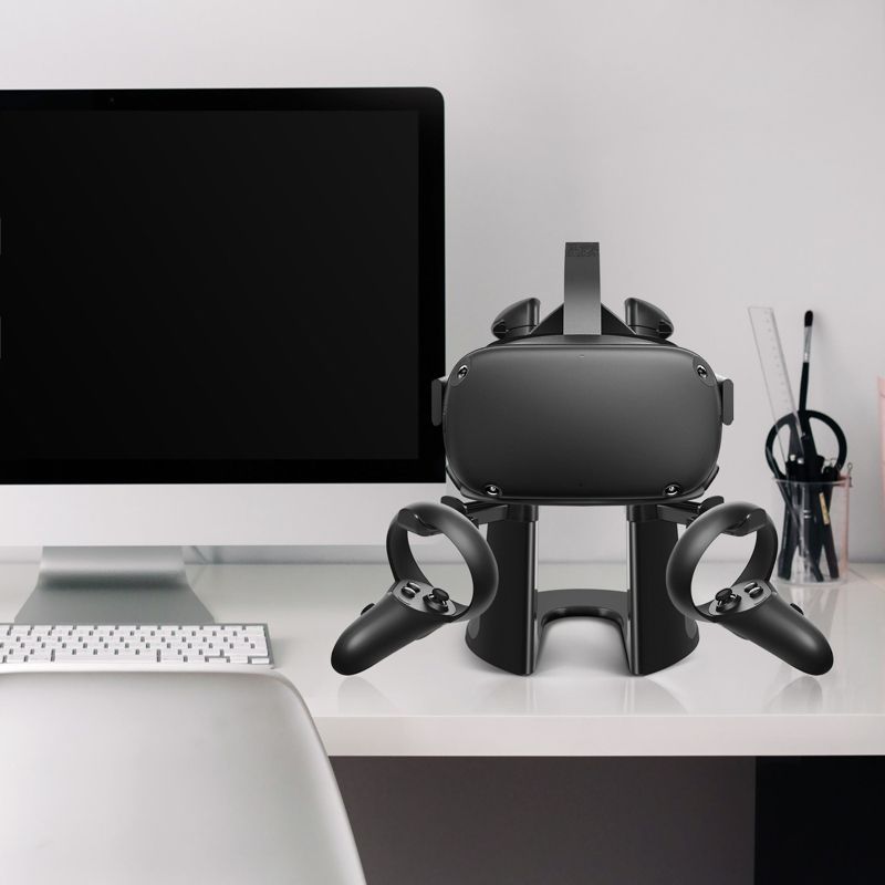 Insten VR Stand & Display Holder for Oculus Quest 2 / Quest 1 / Rift / Rift S Headset & Touch Controllers Accessories, 3 of 10