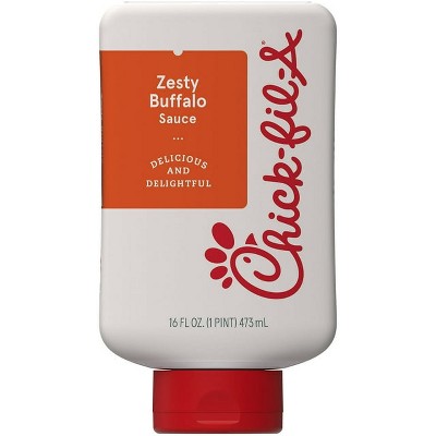Chick-fil-A Zesty Buffalo Sauce, 16 fl oz Squeeze Bottle - Pack of 4