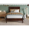 AFI Furnishings Berkshire Twin Solid Wood Low Profile Platform Bed in Walnut - 3 of 4