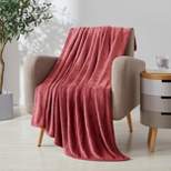 Kate Aurora Ultra Soft & Plush Ogee Damask Fleece Throw Blanket Covers - 50 in. W x 60 in. L