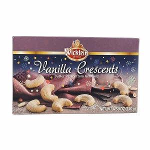 Wicklein Vanilla Crescents Butter Pastry Cookies 4.59 Oz. / 130 g. - 1 of 4