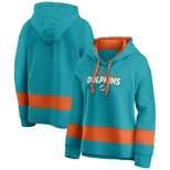 NFL Miami Dolphins Women's Halftime Adjustment Long Sleeve Fleece Hooded Sweatshirt