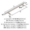 Amerock Bar Pulls 7-9/16 inch (192mm) Center-to-Center Stainless Steel Cabinet Pull - 4 of 4
