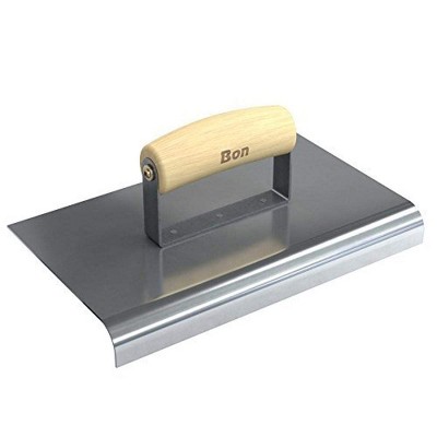 Bon Tool 12-464 Edger - Stainless Steel 10-inch X 6-inch - 3/4-inch Radius X 1-inch Lip Wood Handle