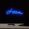 Northlight 17” Bright Blue NEON Dream LED Lighted Wall Sign - 2 of 4