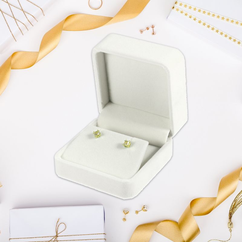 Unique Bargains Luxury Suede Jewelry Earrings Box 1 Pc, 5 of 7