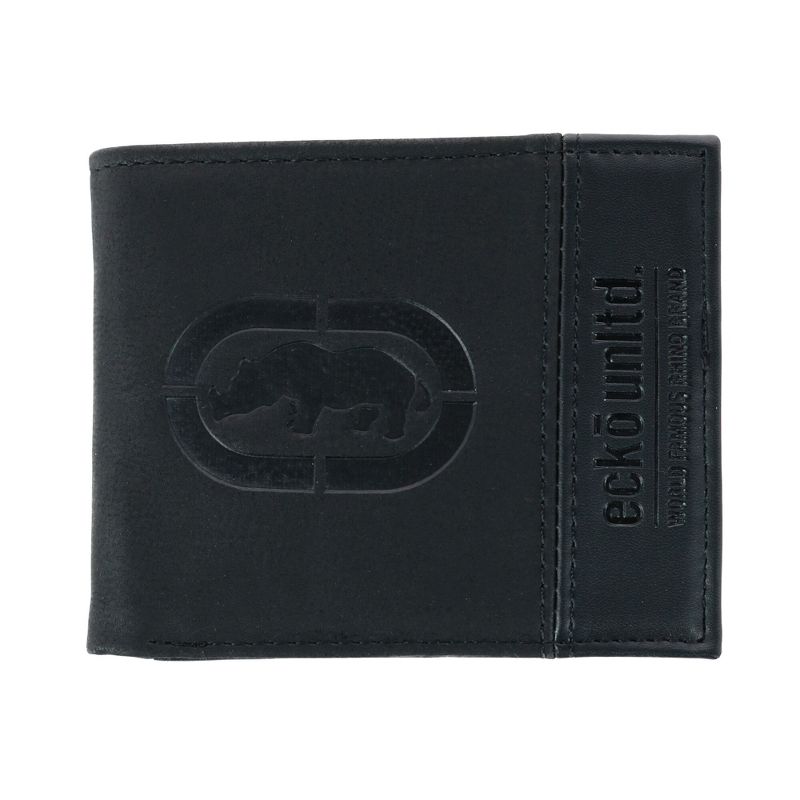 Ecko Men's Bifold Wallet with Flip-Out ID and Embossed Logo, 1 of 7