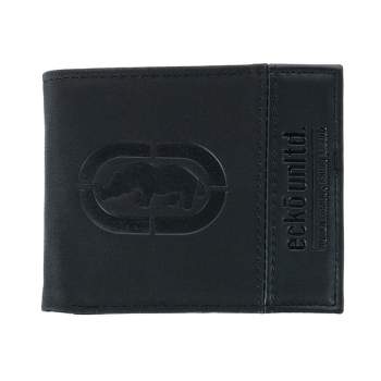 Ecko Men's Bifold Wallet with Flip-Out ID and Embossed Logo
