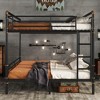 ALEXOUN Bunk Bed,Industrial Detachable Bunked Frame Convertible Twin Bunk Beds into 2 Individual Bed for Kids,Adults,Space-Saving - 4 of 4