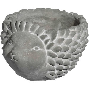 Classic Home and Garden Cement Buddies Indoor/Outdoor Planter with Drainage Hole, Hedgehog - 1 of 4