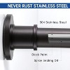 Shower Curtain Rod - Never Rust Non-Slip 43-72 Inch Stainless Steel - 4 of 4
