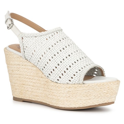 Target white platform sandals shop