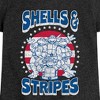 Girls' - Teenage Mutant Ninja Turtles - Shells And Stripes Fitted Short Sleeve Graphic T-Shirt - 2 of 4
