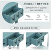 NicBex 4 Drawers Console Table with 1 Open Shelf,Entryway Table with Black Round Knobs,Modern Couch Table for Living Room - 4 of 4