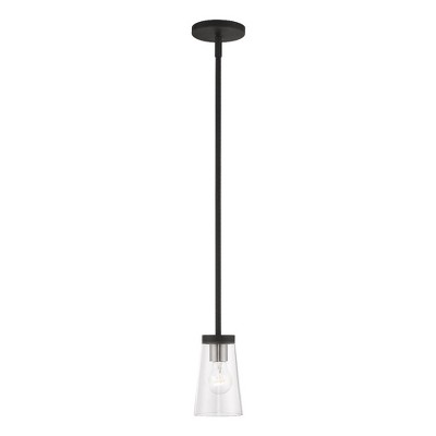 Livex Lighting Cityview 1 - Light Pendant in  Black/Brushed Nickel