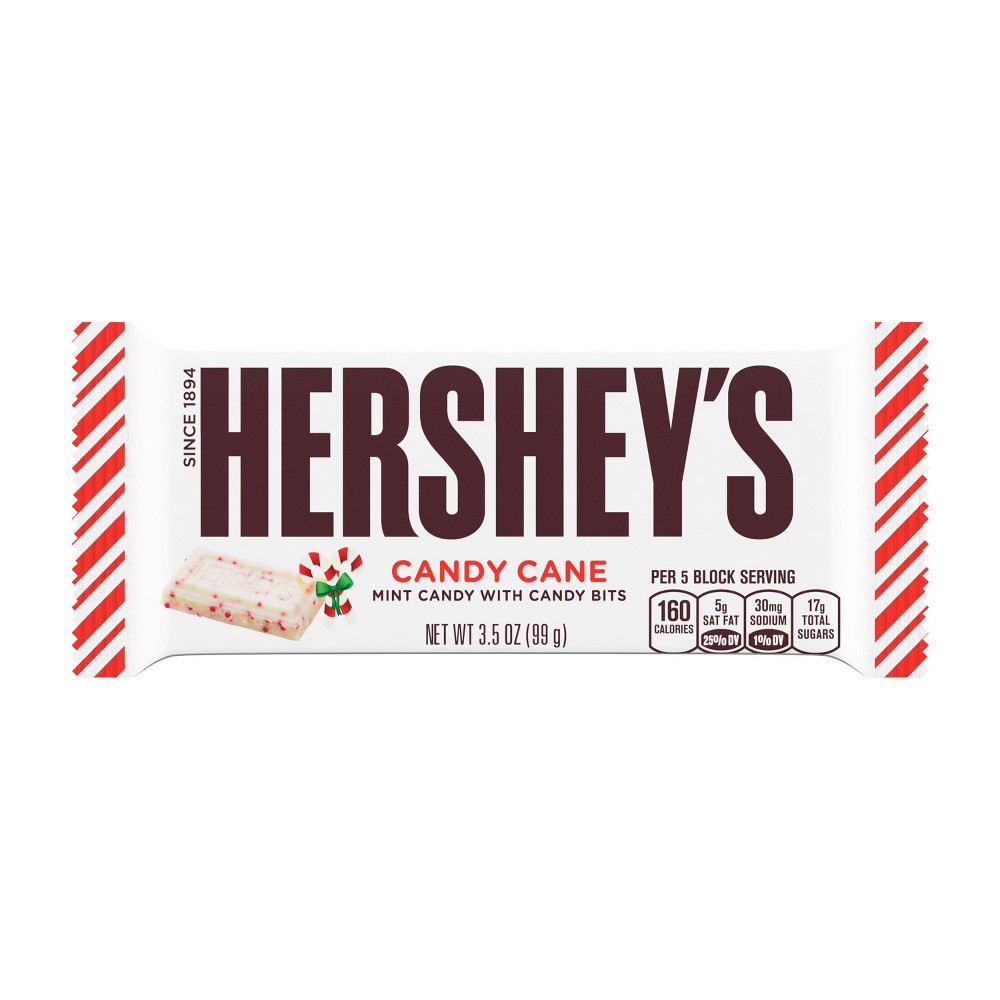 UPC 034000013821 product image for Hershey's Holiday Candy Cane Bar - 3.5oz | upcitemdb.com