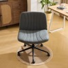 Karl Home |Avocado Green Cat Claw Leather Adjustable Height Swivel Office Chair - 4 of 4