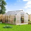 Whizmax Greenhouse for Outdoors, Polycarbonate Greenhouse with Roof Vent, Sliding Lockable Door, Aluminum Large Walk-in Greenhouse for Outside Garden - 2 of 4
