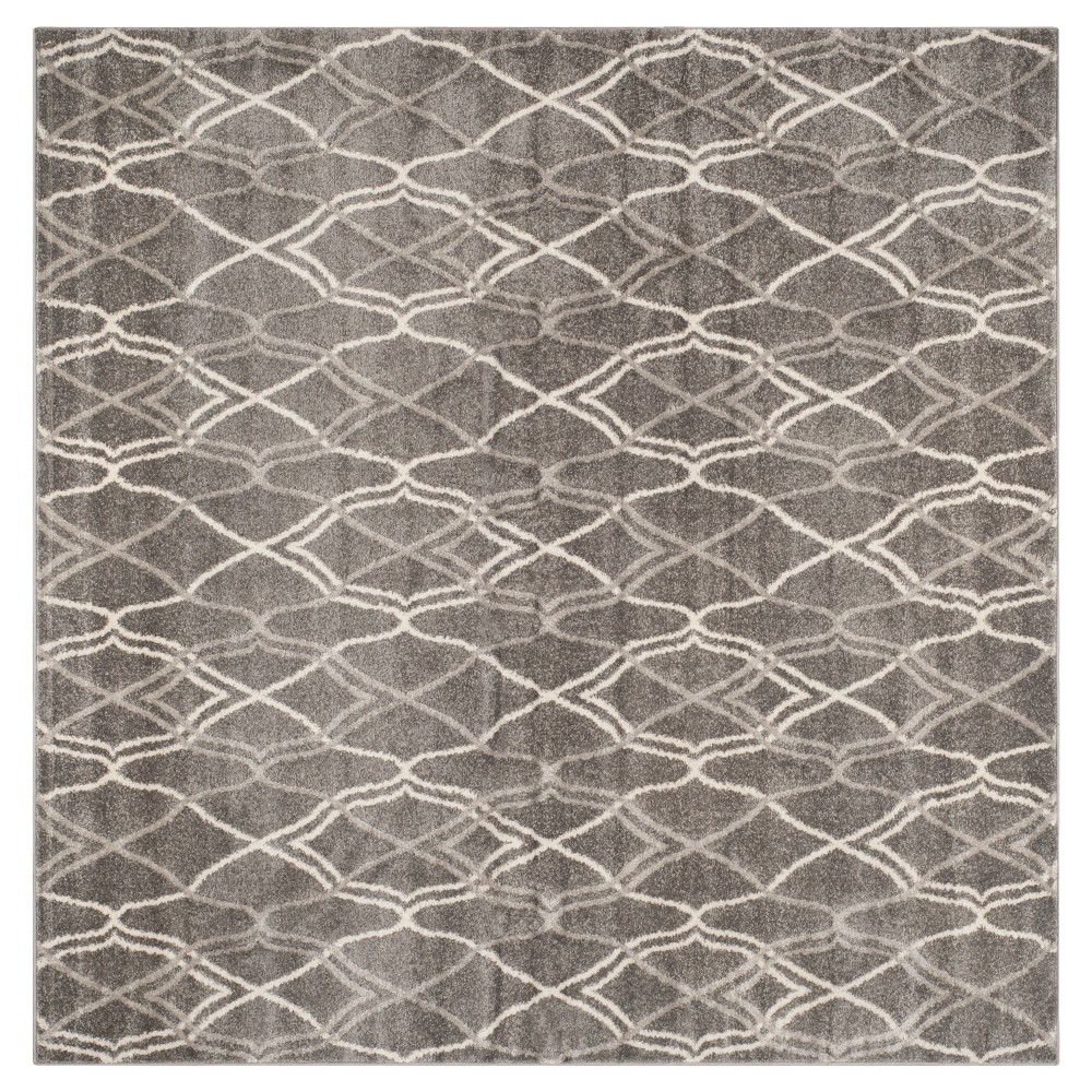 Toulouse 5'x5' Indoor/Outdoor Rug - Gray/Light Gray - Safavieh