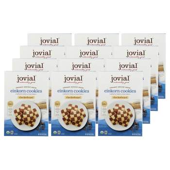 Jovial Organic Checkerboard Einkorn Cookies - Case of 12/8.8 oz