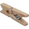 Juvale Mini Wooden Clothespins - 500-Piece Unfinished Wooden Clips for Crafts, Photo Clips, Home Decoration, 0.5 x 0.5 x 0.98 inches - 4 of 4