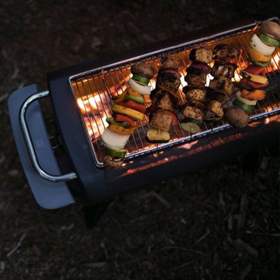 Portable Smokeless Wood and Charcoal Fire Pit with Grill