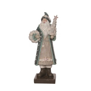 Transpac 15 in Multicolor Christmas Coastal Santa Decor Resin Decorative Object for Holiday Cheer - 1 of 4