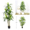 5FT Artificial Tree Plants, Indoor Fake Brazilian Wood Tree,Realistic Decor for Bedroom Bathroom Home Office Entryway Living Room - 2 of 4