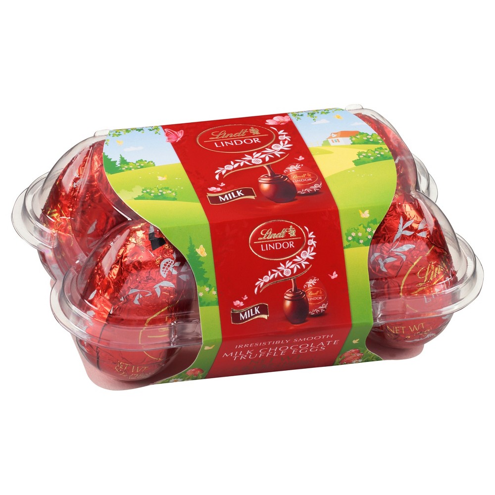 LINDOR Lindt Milk Chocolate Easter Eggs - 5.9oz/6ct