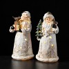 11"H & 11"H Sullivans Christmas LED Woodland Santa Set of 2, Multicolor, Indoor Christmas Decor - 4 of 4