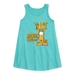 Girls' - Nickelodeon - Mother's Day Graphic Sleeveless Aline Dress - 1 of 3