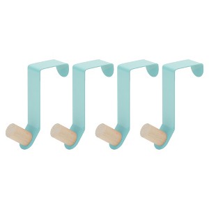 Unique Bargains Cabinet Door Hooks 4 Pcs - 1 of 4