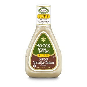 Ken's Steak House Lite Sweet Vidalia Onion Salad Dressing - 16fl oz - 1 of 4