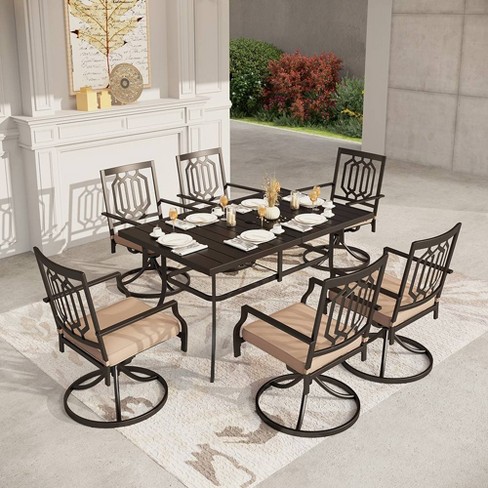 Outdoor dining sets with deals sling back chairs