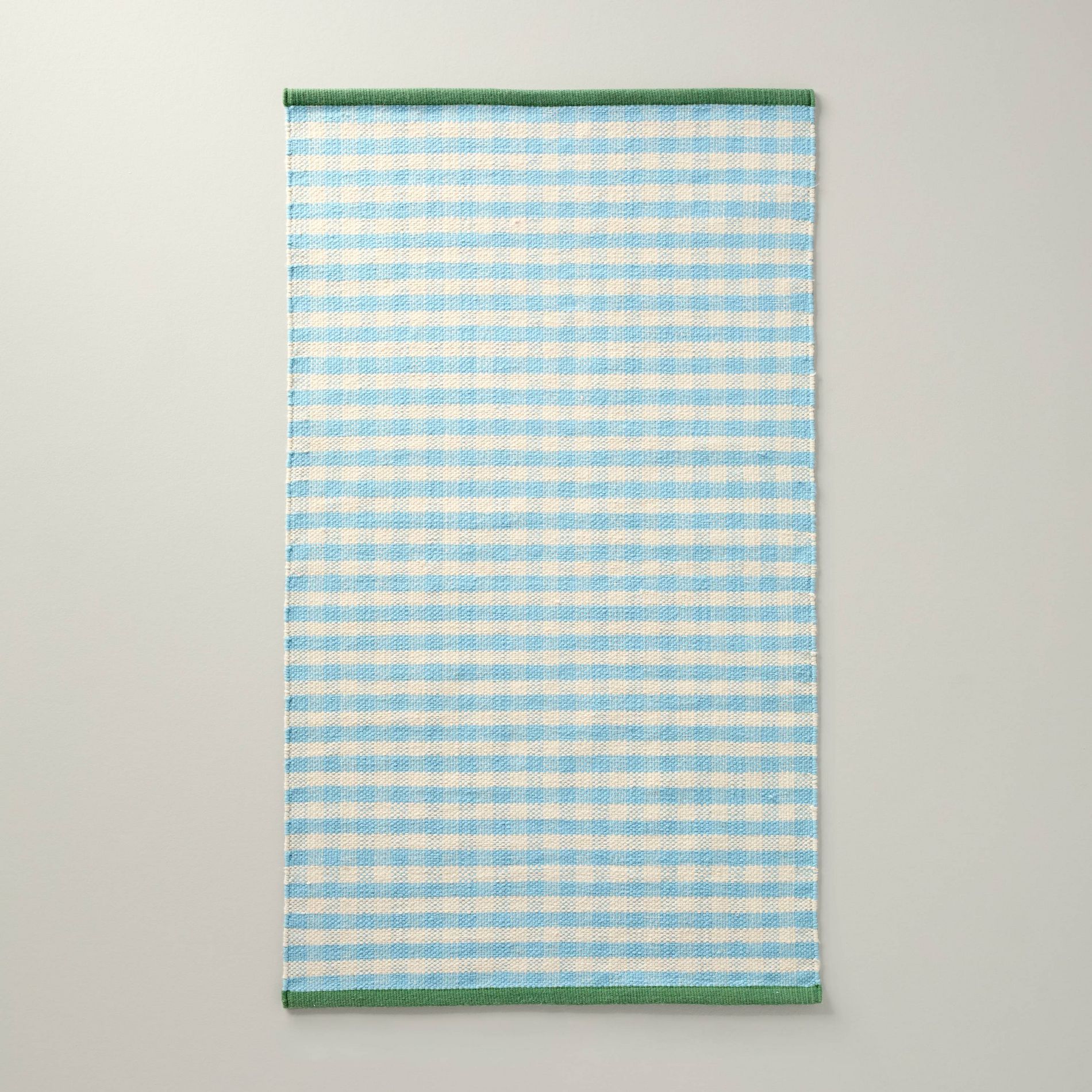 30"x50" Rug Soft Blue Gingham Indoor/Outdoor - Hearth & Hand™ with Magnolia