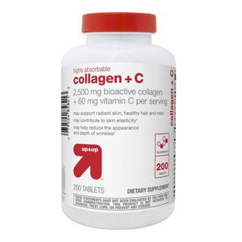Collagen + Vitamin C Tablets - 200ct - up & up™
