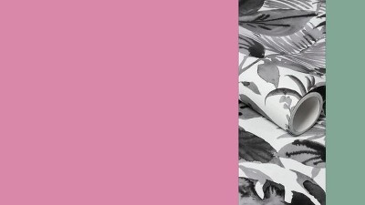 Black and White Tropical Leaf Self-Adhesive Vinyl Wallpaper