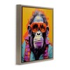 Stupell Industries Pop Style Gorilla Floating Frame Canvas Art - 2 of 4