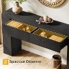 Tribesigns 63-Inch Wooden Console Table with 2 Hidden Drawers, Farmhouse  Sofa Table for Living Room, Hallway, Entrance, Foyer, Easy Assembly - 4 of 4