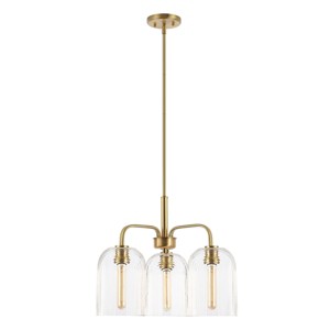 Romeyn 3 Light 21" Pendant - PND4171 - Brass - Safavieh - 1 of 4
