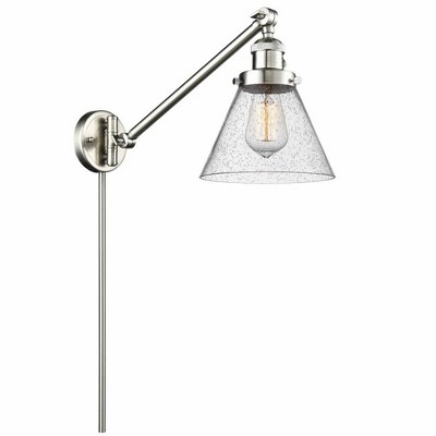 Cone - 1 Light Swing Arm Wall Sconce In Industrial Style-25 Inches Tall and 8 Inches Wide