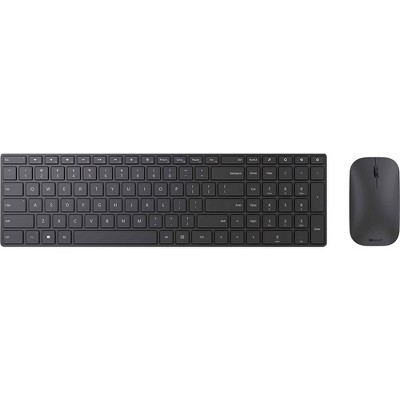 Microsoft Designer Bluetooth Desktop - Wireless bluetooth connectivity - QWERTY keyboard with built-in number pad - Ambidextrous designed mouse